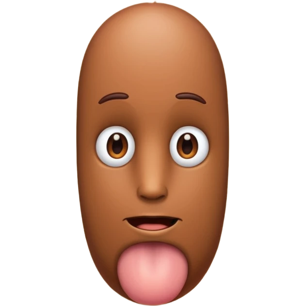 Penis with a face long emoji