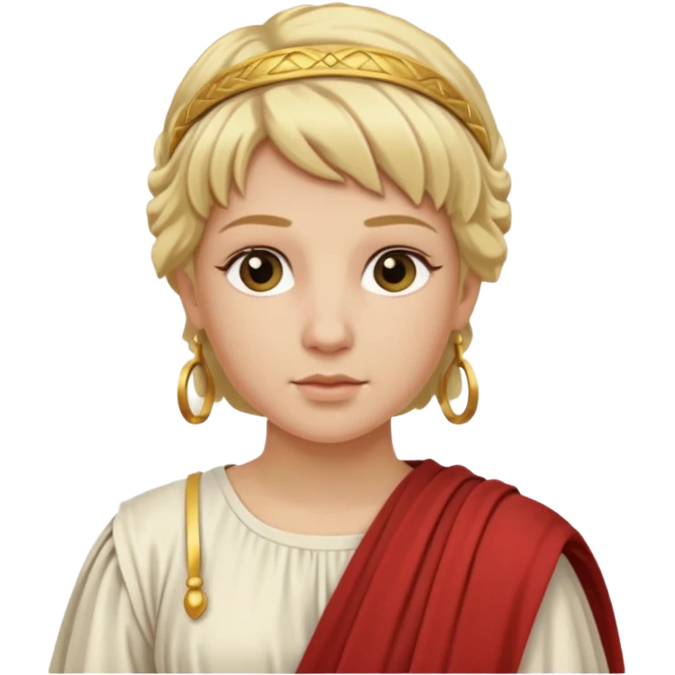 ancient roman woman blond emoji