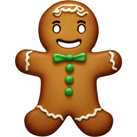 gingerbread man emoji