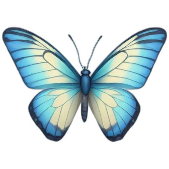 Blue butterfly  emoji