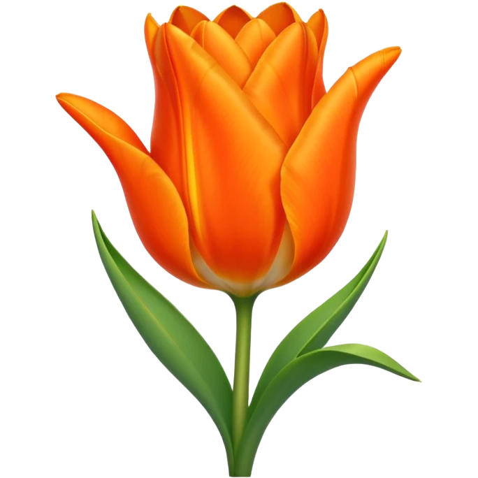 orange tulip emoji