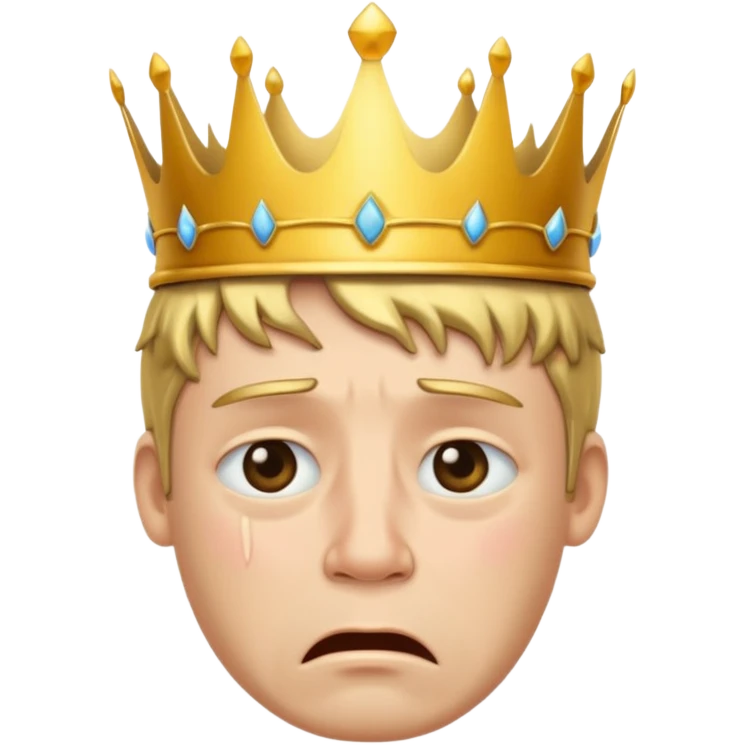 плачущий король из  clash royale emoji