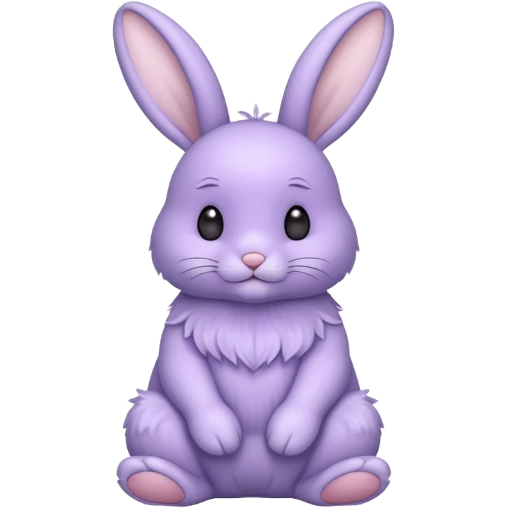 A Lavender bunny 🐰 emoji