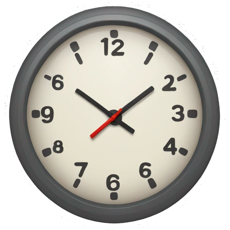 a clock emoji