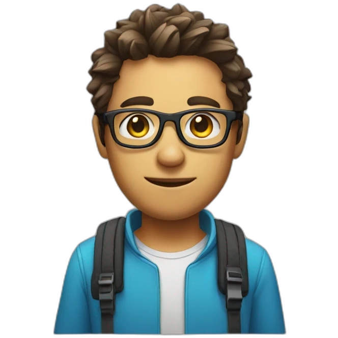 Gamer with Glasses emoji