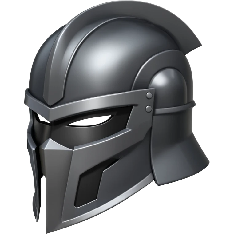 master shredder's helmet from teenage mutant ninja turtles, no eyes or face, just the helmet and related material lets make it a silhouette emoji