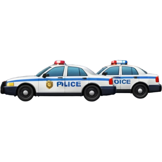 police department building with police cars near emoji