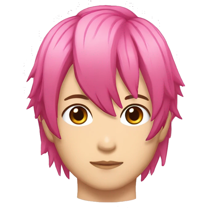sukuna jujutsi kaisen pink hair male emoji