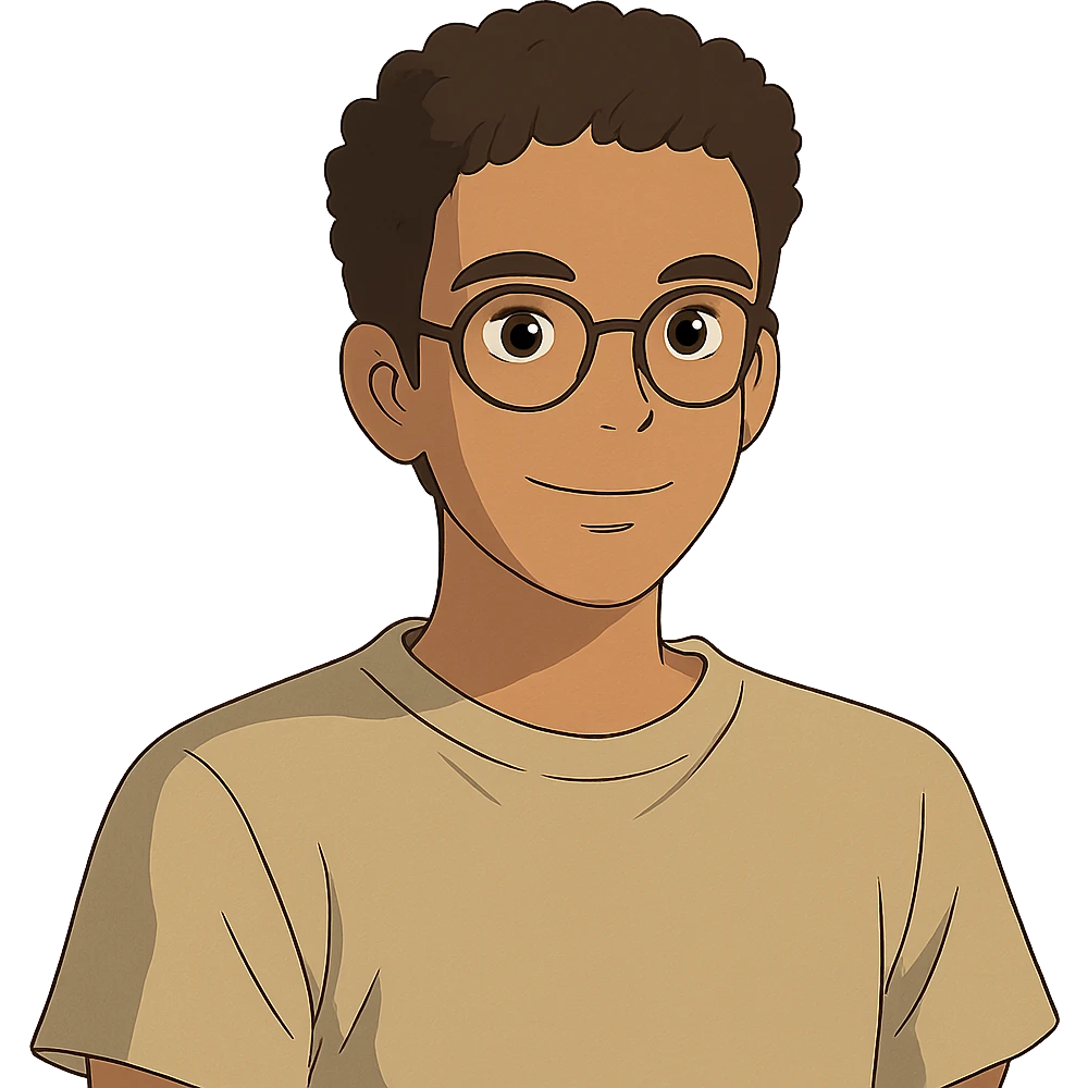 ghibli style portrait of Jevin emoji