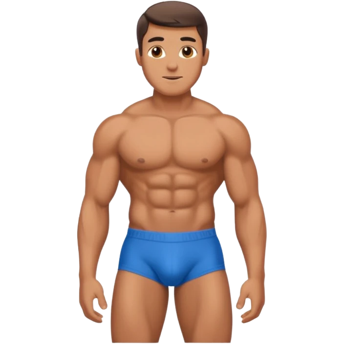 shirtless hot man only in underwear emoji