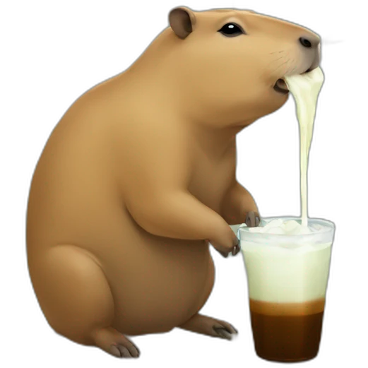 capybara drinking maté emoji
