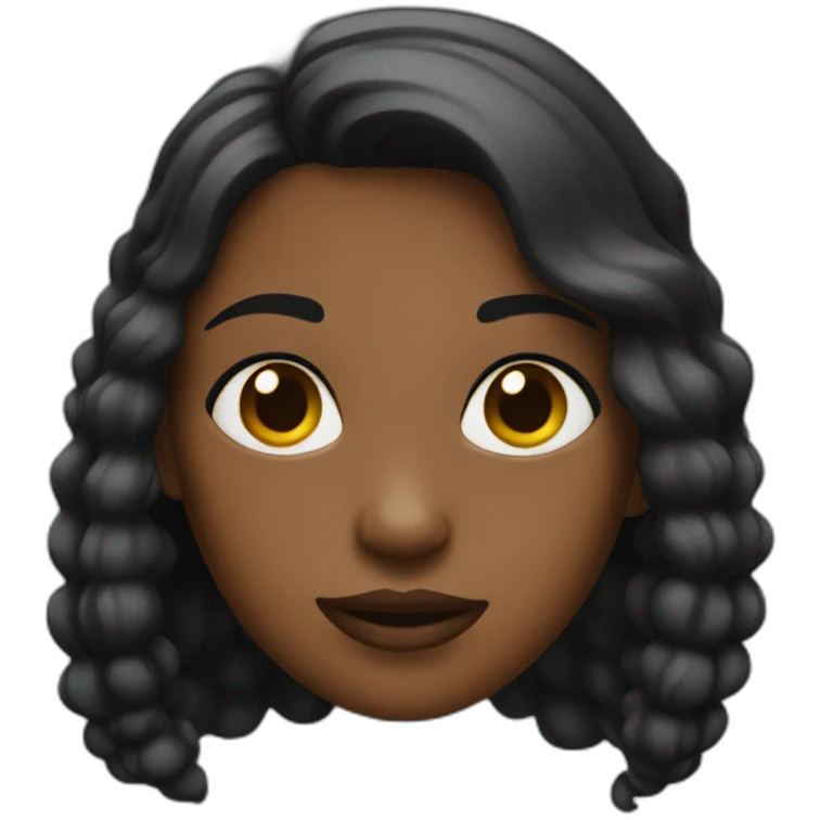 Fille noir emoji