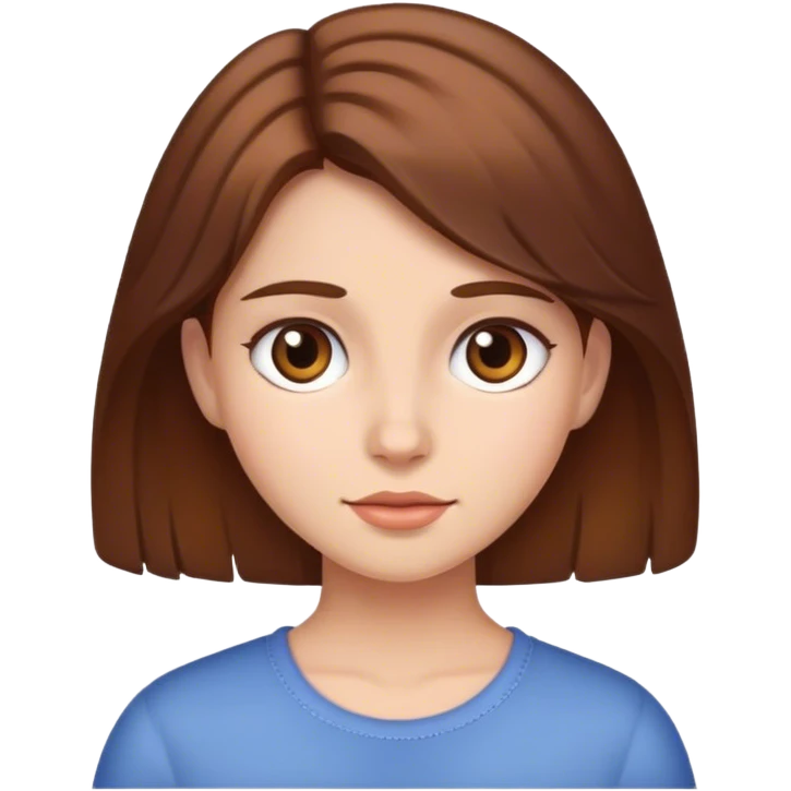 girl with brown hair  emoji