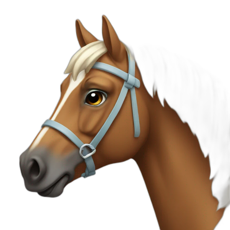 un cheval qui fume emoji