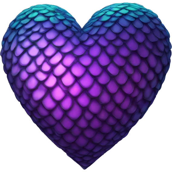 dark iridescent scale heart emoji
