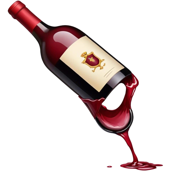 broken wine bottle emoji