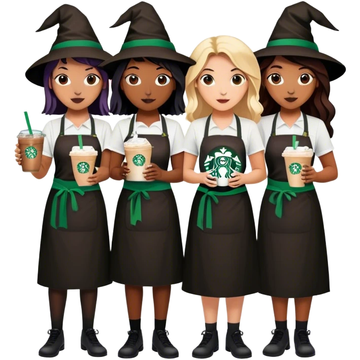 Starbucks witches emoji