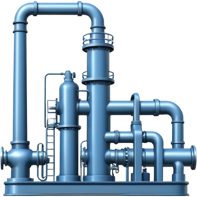 oil pumping station steel shiny emoji