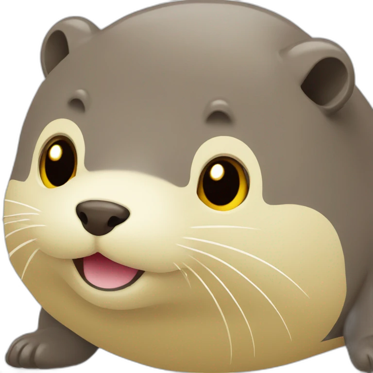 Loutre sur pkachu emoji