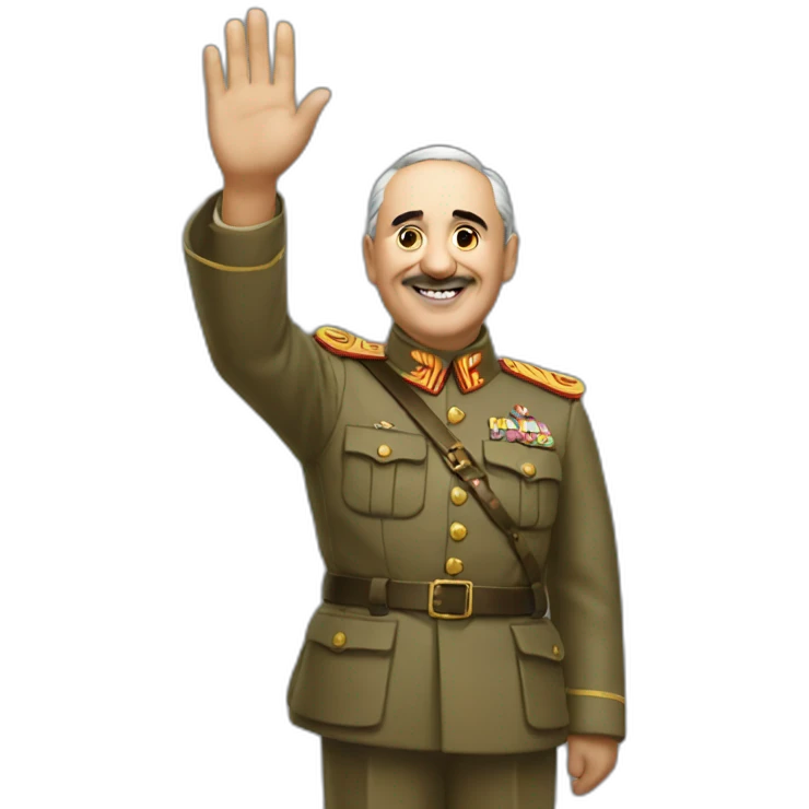 Francisco Franco waving emoji