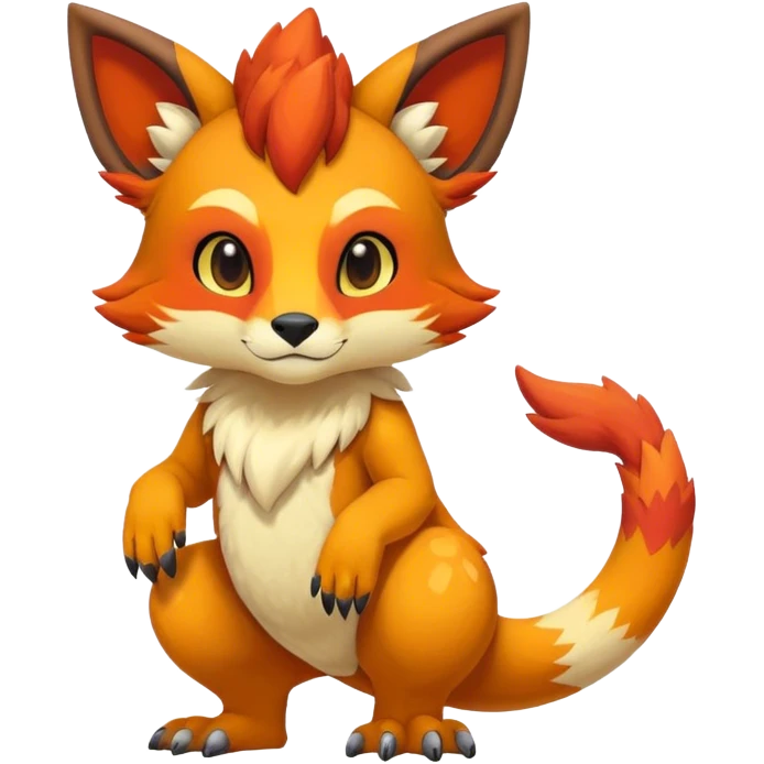 colorful anthro vernid fursona Fakemon emoji