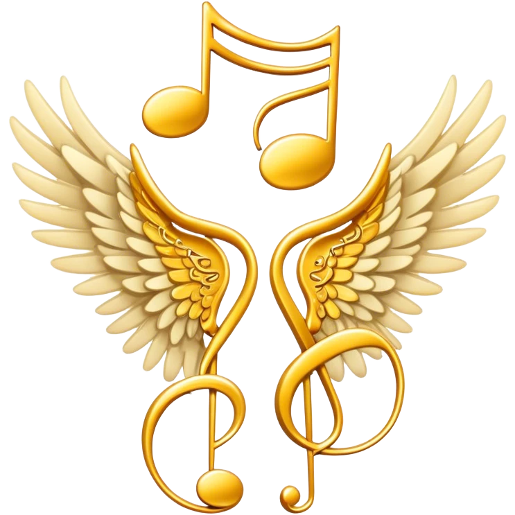 angel wings music emoji