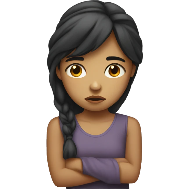 Sad girl emoji