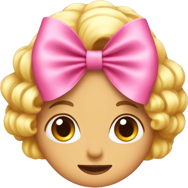 Pink bows emoji