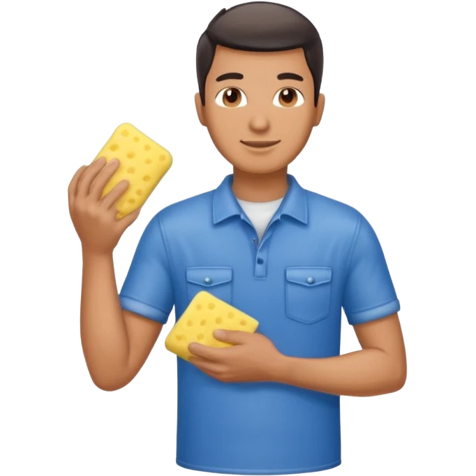 car washer man emoji