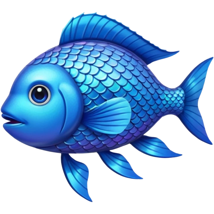 blue fish emoji