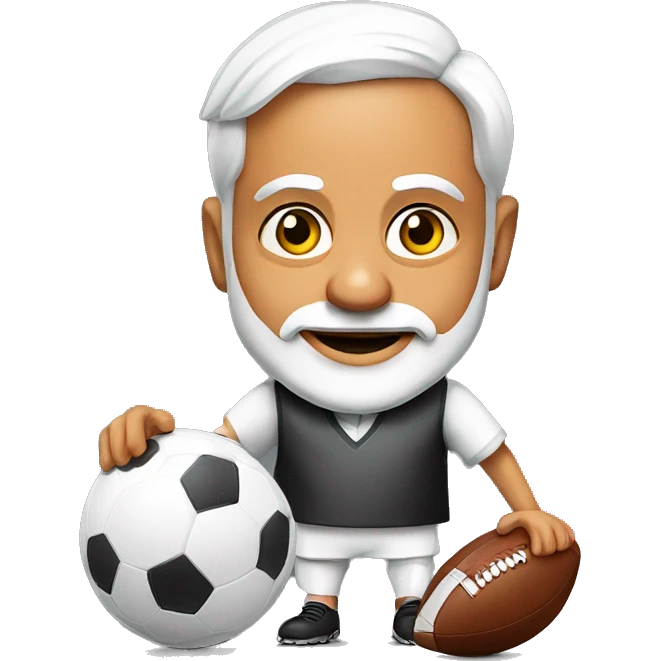 Narendra Modi playing football emoji