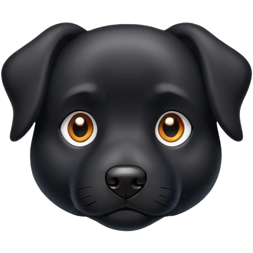 Perro negro emoji