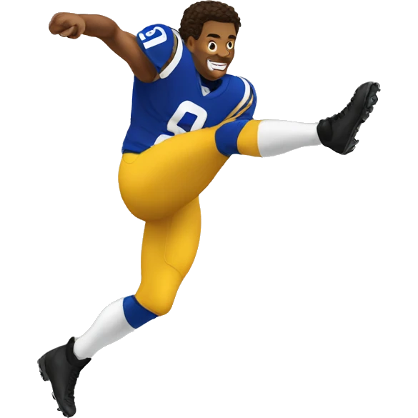 kicking emoji