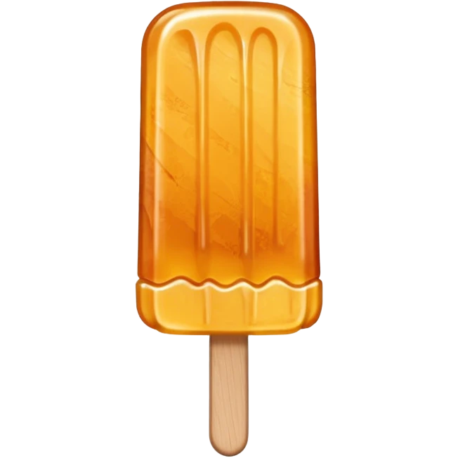 small roughly shaped maple taffy on a popsicle stick emoji