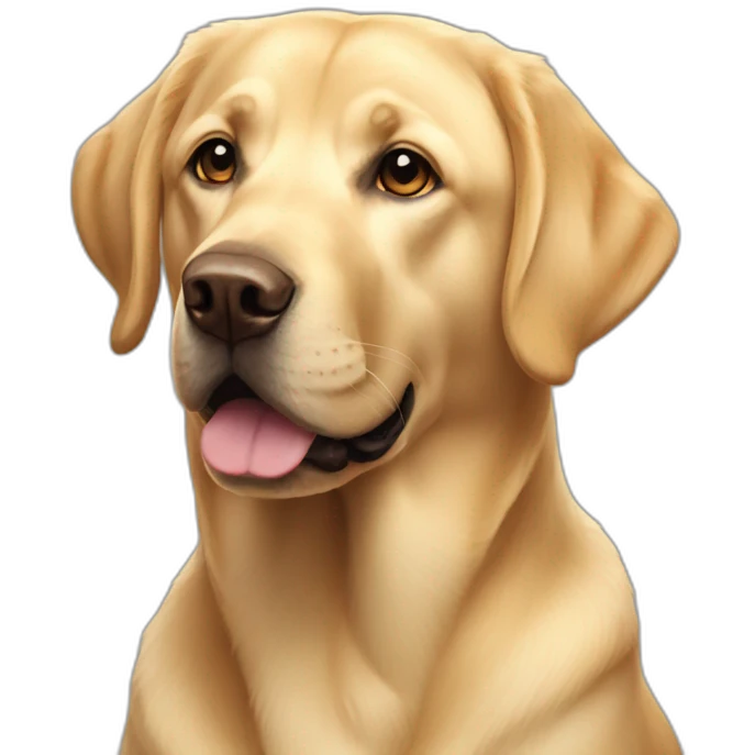 golden labrador emoji