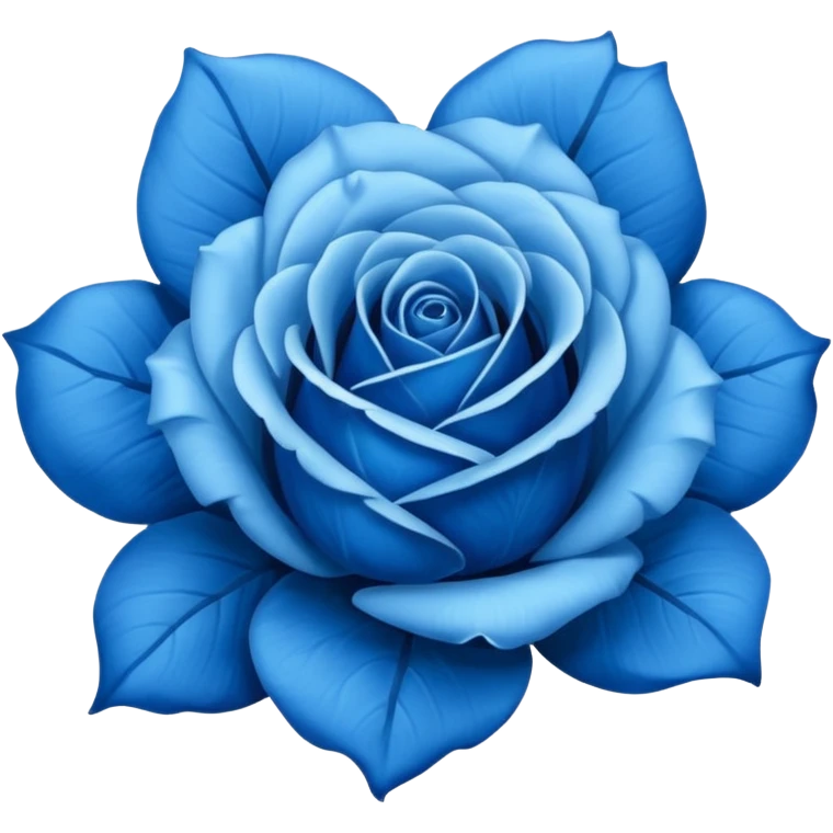 Blue rose emoji