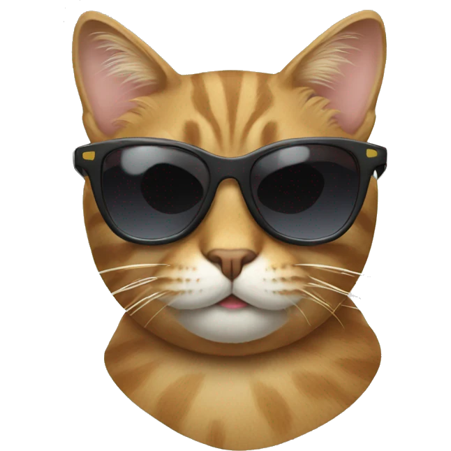 Cat with sunglasses emoji