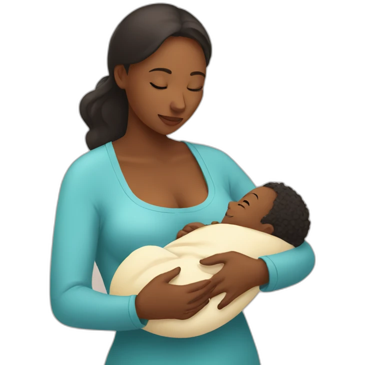 mother breastfeeds the baby emoji