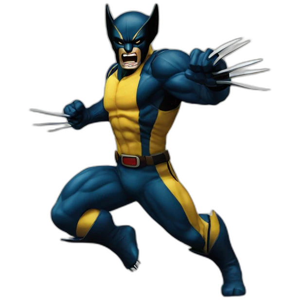Wolverine kicking emoji
