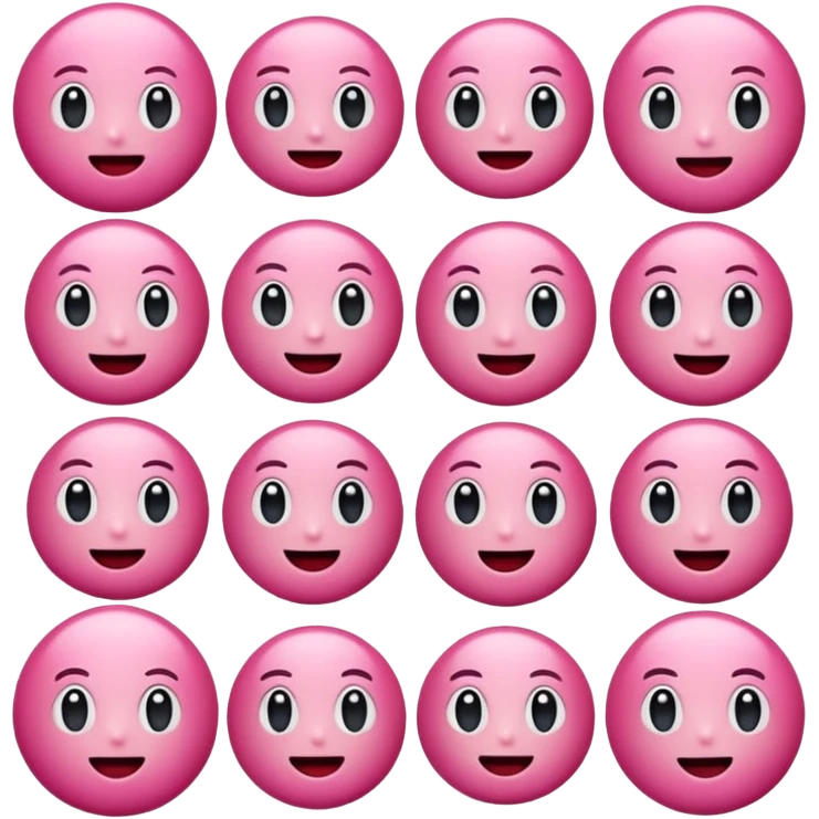 Emoji de colorrs rosados emoji