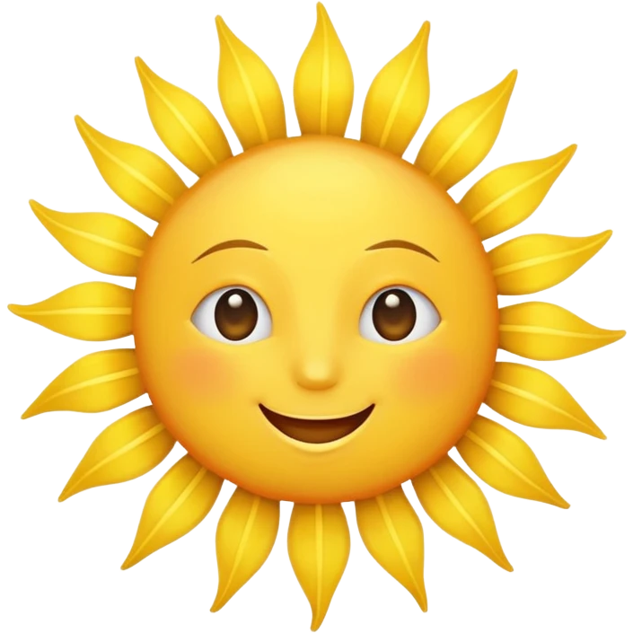 Happy sun, large rays emoji