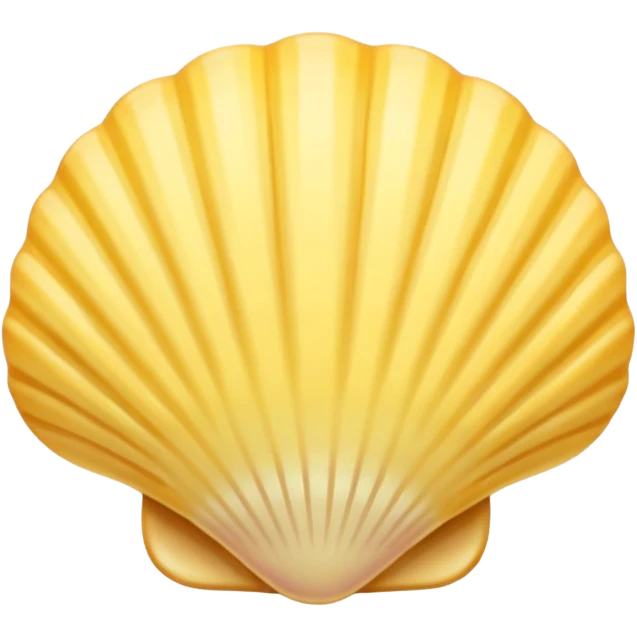 seashell pastel yellow emoji