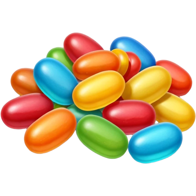 jelly bean candy emoji