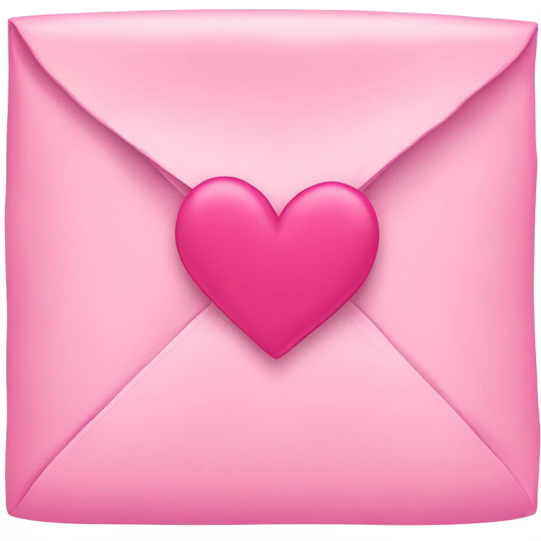 Pink Love letter  emoji