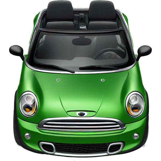 Green Mini Cooper s convertible  emoji