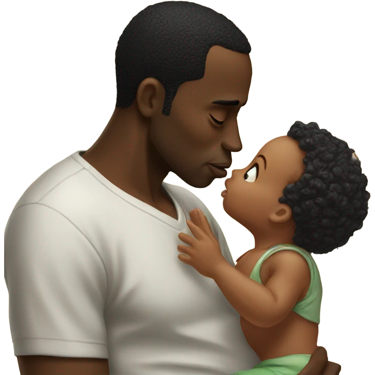 Diddy kissing a baby emoji