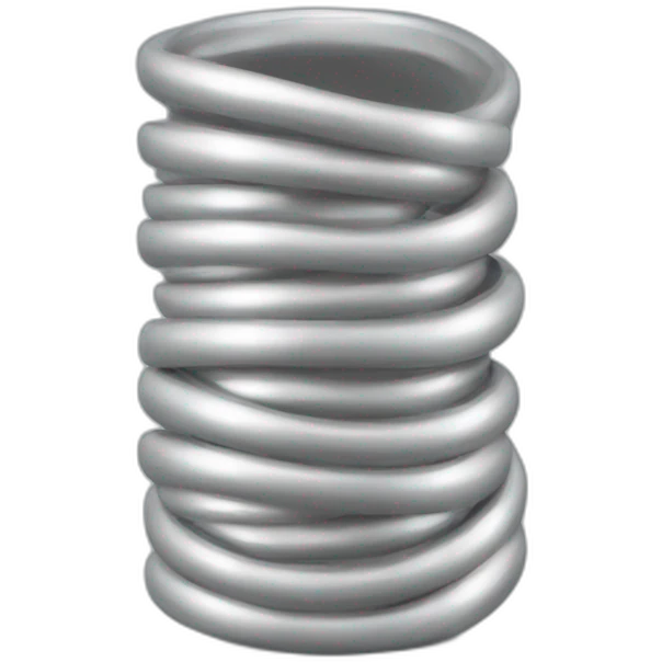 Silver Slinky toy emoji