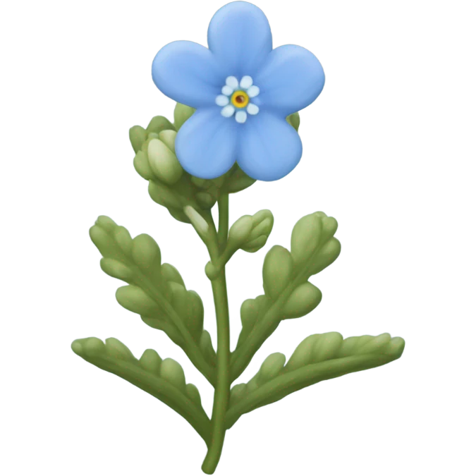Myosotis flower emoji
