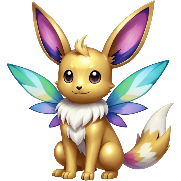 Shiny-Eeveelution-Cute-Fakemon-Insect-Pokémon-fusion full body emoji