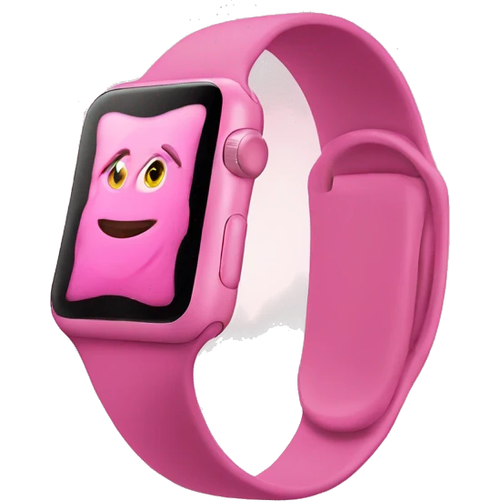 Pink Apple Watch  emoji